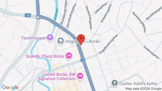 Apartments for rent i Borås - kort over placeringen