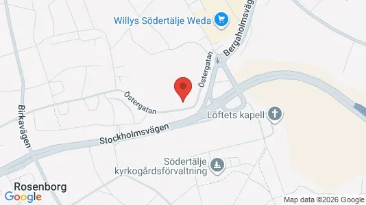 Apartments for rent i Södertälje - kort over placeringen