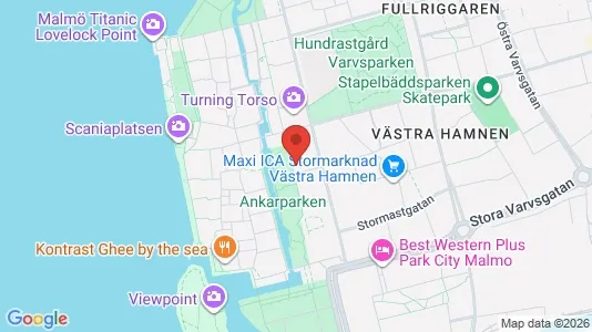 Apartments for rent i Malmö City - kort over placeringen