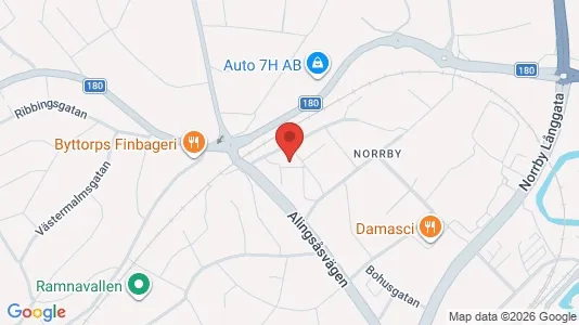 Apartments for rent i Borås - kort over placeringen