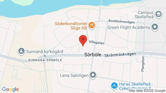 Apartments for rent i Skellefteå - kort over placeringen