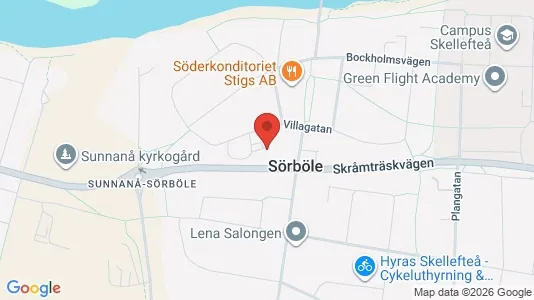 Apartments for rent i Skellefteå - kort over placeringen