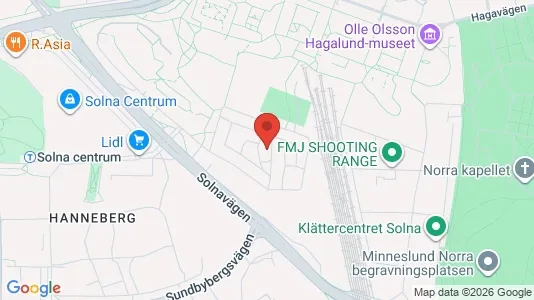 Apartments for rent i Solna - kort over placeringen