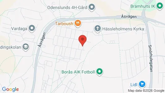 Apartments for rent i Borås - kort over placeringen
