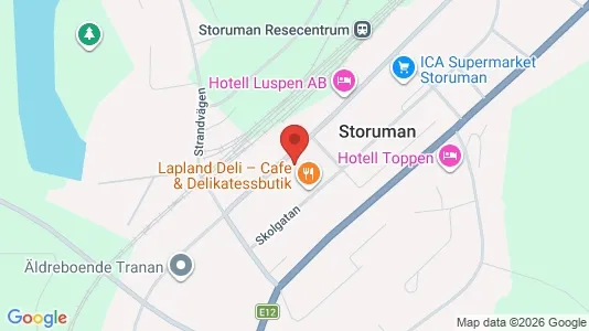 Apartments for rent i Storuman - kort over placeringen