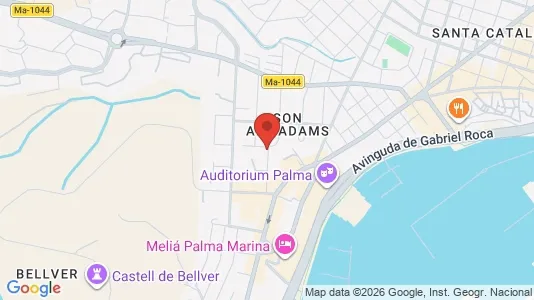 Apartments for rent i Palma de Mallorca - kort over placeringen