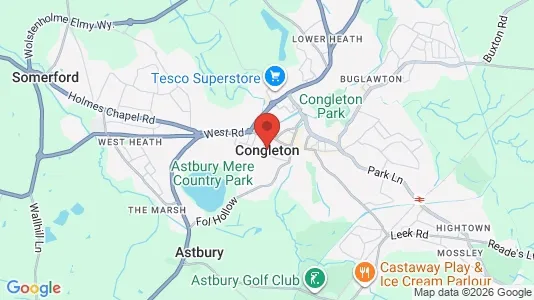Houses for rent i Congleton - Cheshire - kort over placeringen