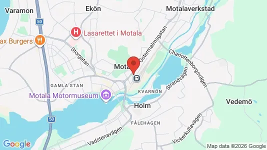 Apartments for rent i Motala - kort over placeringen