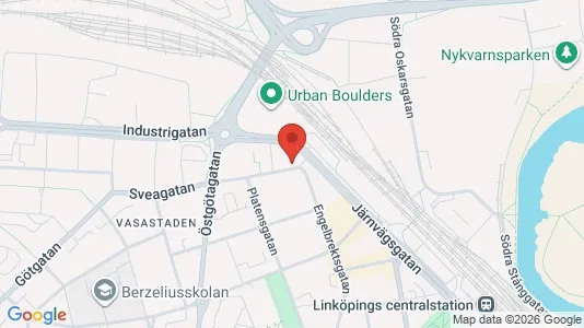Apartments for rent i Linköping - kort over placeringen