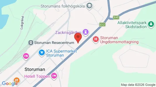 Apartments for rent i Storuman - kort over placeringen