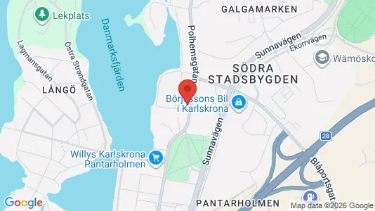 Apartments for rent i Karlskrona - kort over placeringen