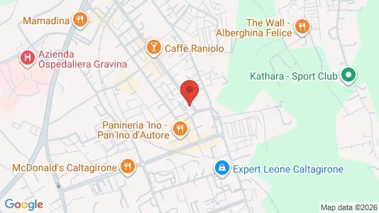 Apartments for rent i Caltagirone - kort over placeringen