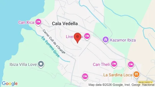 Apartments for rent i Sant Josep de sa Talaia - kort over placeringen