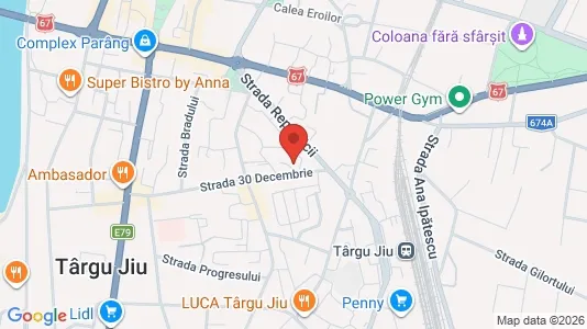 Apartments for rent i Târgu Jiu - kort over placeringen