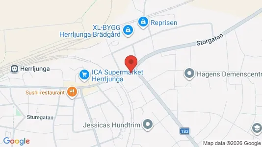 Apartments for rent i Herrljunga - kort over placeringen