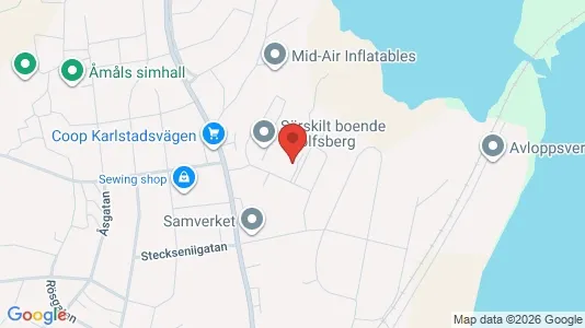 Apartments for rent i Åmål - kort over placeringen