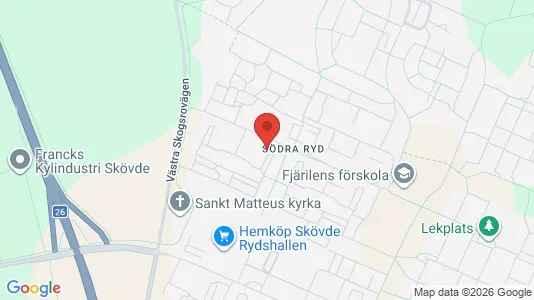 Apartments for rent i Skövde - kort over placeringen