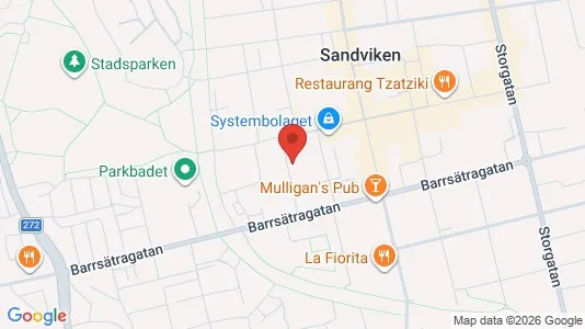 Apartments for rent i Sandviken - kort over placeringen
