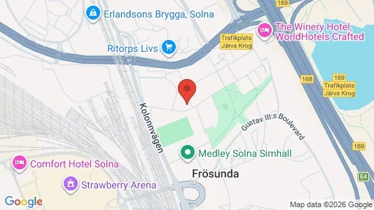 Apartments for rent i Solna - kort over placeringen