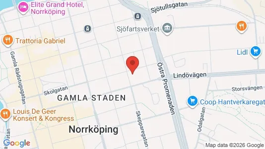 Apartments for rent i Norrköping - kort over placeringen