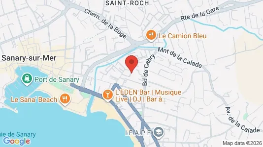 Apartments for rent i Toulon - kort over placeringen