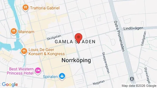 Apartments for rent i Norrköping - kort over placeringen