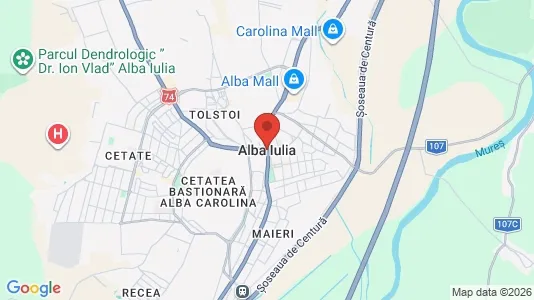 Houses for rent i Alba Iulia - kort over placeringen