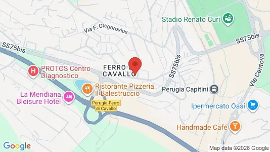 Apartments for rent i Perugia - kort over placeringen