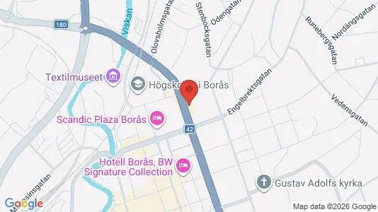 Apartments for rent i Borås - kort over placeringen