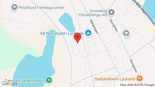 Apartments for rent i Lycksele - kort over placeringen