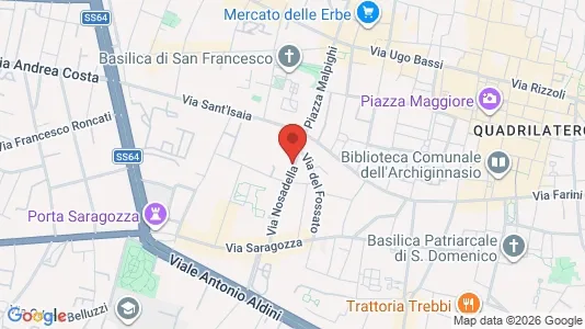 Apartments for rent i Bologna - kort over placeringen