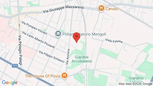 Apartments for rent i Bologna - kort over placeringen