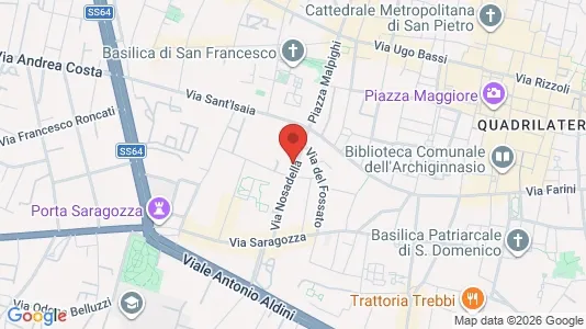 Apartments for rent i Bologna - kort over placeringen