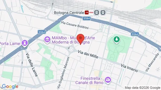 Apartments for rent i Bologna - kort over placeringen