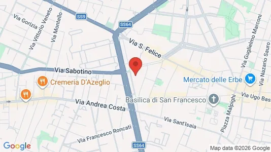 Apartments for rent i Bologna - kort over placeringen