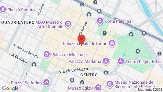 Apartments for rent i Turin - kort over placeringen