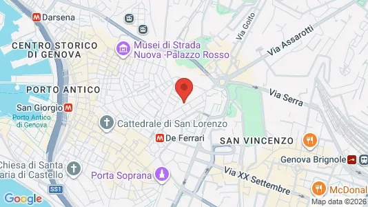 Apartments for rent i Genoa - kort over placeringen