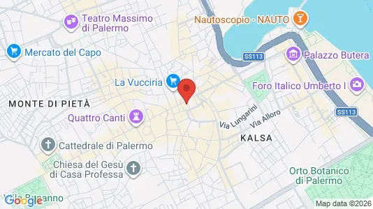Apartments for rent i Palermo - kort over placeringen