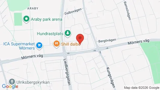 Apartments for rent i Växjö - kort over placeringen