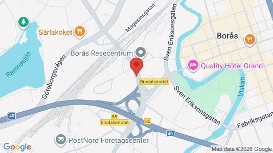 Apartments for rent i Borås - kort over placeringen