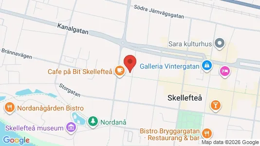 Apartments for rent i Skellefteå - kort over placeringen