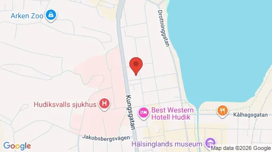Apartments for rent i Hudiksvall - kort over placeringen