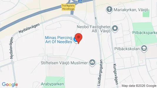Apartments for rent i Växjö - kort over placeringen