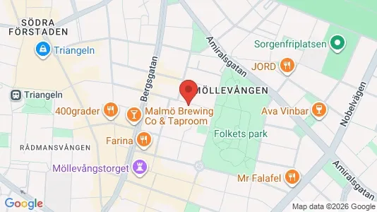 Apartments for rent i Malmö City - kort over placeringen