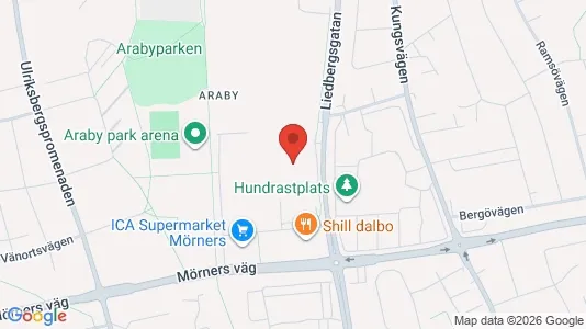 Apartments for rent i Växjö - kort over placeringen
