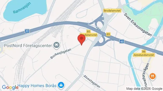 Apartments for rent i Borås - kort over placeringen