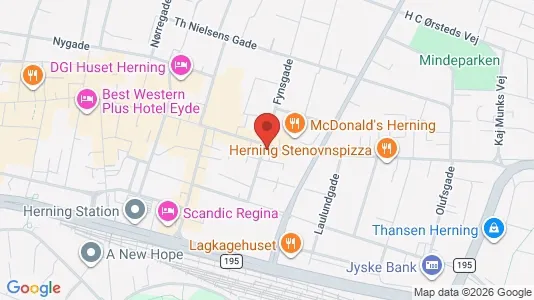 Apartments for rent i Herning - kort over placeringen