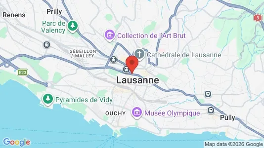 Rooms for rent i Lausanne - kort over placeringen