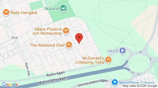 Apartments for rent i Linköping - kort over placeringen
