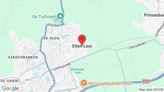 Houses for rent i Etten-Leur - kort over placeringen